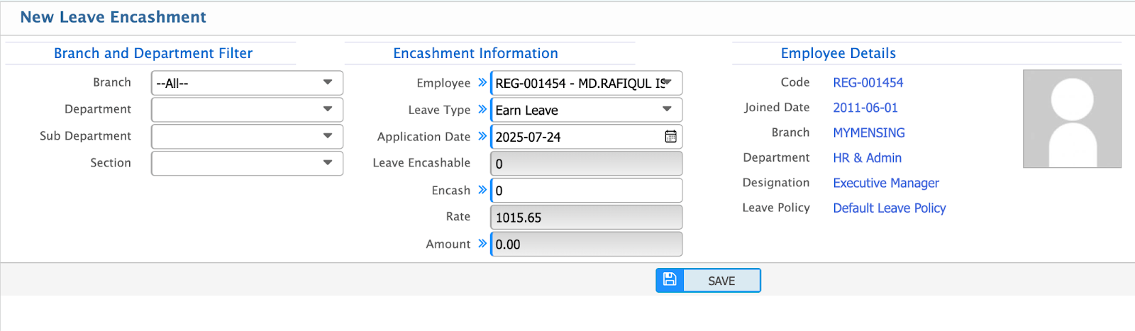 Integration with Payroll